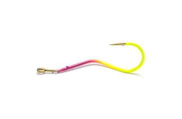 Image of Mustad Slow Death Aberdeen Hook, Special Bent Shank, Chartruese Purple, Size 2, 8 per Pack, 33862NP-CP-2-8U
