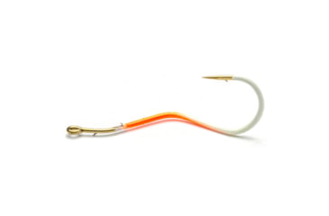 Image of Mustad Slow Death Aberdeen Hook, Special Bent Shank, Orange Glow, Size 2, 8 per Pack, 33862NP-OG-2-8U
