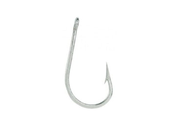 Image of Mustad Southern and Tuna Hook, Forged, Knife Edge Point, Ringed Eye, Salt Water, Stainless Steel, Size 9/0, 10 per Pack, 7691S-SS-9/0-10