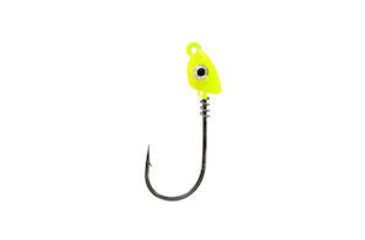 Image of Mustad Spring Lock Jig Head, Chartreuse, 4/0 Hook, SPR886-38-CH-3