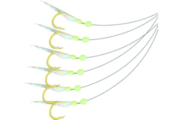 Image of Mustad Ultrapoint Fluorocarbon Sabiki Rig, Hage Aurora Style, Size 2, 1 Pack, USR12-HAR-2-1