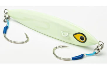 Image of Mustad Wingman Slow Fall Jig, Glow, 100g/4oz, MJIG06-GLO-100-1