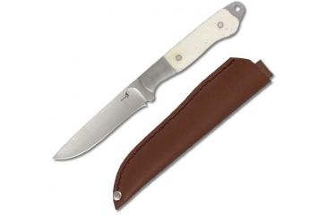 Image of Mustang Montana Fixed Blade Knife, Ersatz Ivory Handle, Plain FP74400