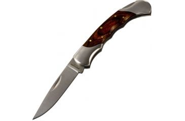 Image of Mustang Nobility III Folding Knife, Pakkawood Handle, w/Sheath FP20743