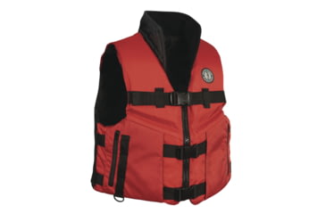 Image of Mustang Survival Accel 100 Fishing Vest - Red/Black - XXX-Large 42833