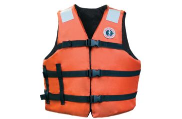 Image of Mustang Survival Adult Universal Fit Industrial Flotation Vest - 30&quot;-52&quot; Vest - Orange 57490