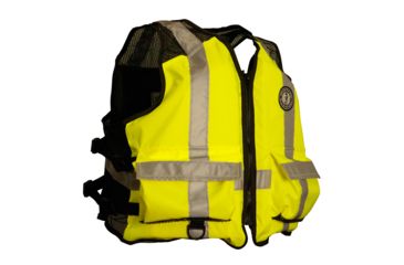 Image of Mustang Survival High Visibility Industrial Mesh Vest - SM/MED - Yellow/Black 46237