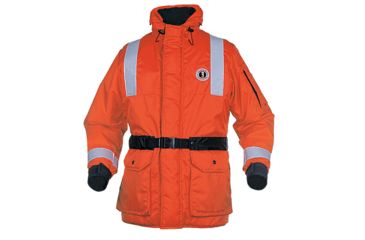 Image of Mustang Survival ThermoSystem Plus Coat - SM - Orange/Black 57946