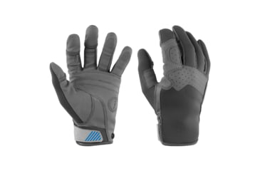Image of Mustang Survival Traction Closed Finger Gloves - Grey/Blue - Medium, Medium, MA600302-269-M-267