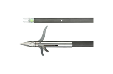 Image of Muzzy Carbon Fish Arrow Lit Nock and Iron 3-Barb Point, Black, 1339