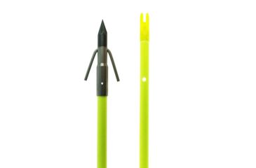 Image of Muzzy Classic Chartreuse Fish Arrow With Carp Point - Nock, Bottle Slide Installed, 1420-CBS