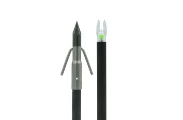 Image of Muzzy Lighted Carbon Composite Arrow, Gar Point w/ Green X Nock, 1320-C