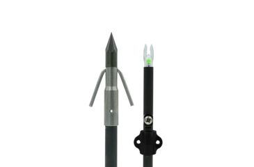 Image of Muzzy Lighted Carbon Composite Arrow, Gar Point w/ Green X Nock &amp; Bottle Slide, 1320-CBS