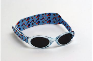 Image of Real Kids Shades 0-24 Months My First Shades Sunglasses - Blue Animal Parade Shades w/ Adjustable Band 024ANIBLUE