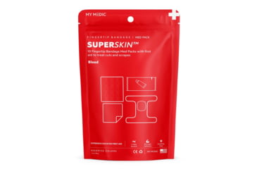 Image of My Medic SuperSkin Fingertip Bandage First Aid Skin Treatment, 10 Pack, MM-SPL-MD-PK-AC-SSB-FNGR-10PK