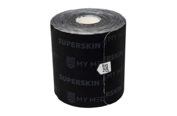 Image of My Medic SuperSkin Turf Tape, Pre-Cut Roll, EA, Black, 14x4 inch, SKN-TRF-BLK-UNCT-EA