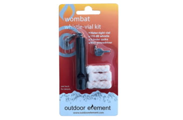 Image of My Medic Wombat Whistle-Vial Kit Accessory Kit Firestarters, 2.63 inch, firebiner-accessory-kit