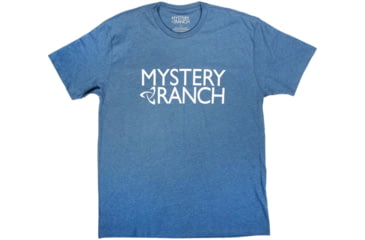 Image of Mystery Ranch MR Logo T-Shirts - Mens, Sailor Blue Heather, Large, 112592-442-40