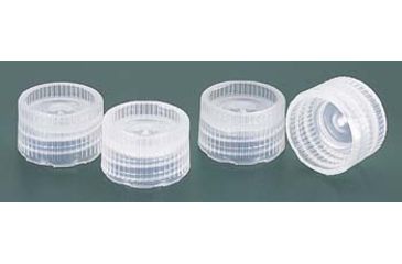 Image of Nalge Nunc Closures for NALGENE Micro Packaging Vials, PPCO, Sterile, NALGENE 342825-0119 Amber Closures