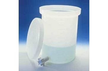 Image of Nalge Nunc Heavy-Duty Cylindrical Tanks with Spigot, High-Density Polyethylene, NALGENE 11102-0030