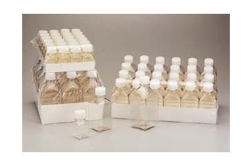 Image of Nalge Nunc NALGENE Square Media Bottles, PETG, Sterile 342020-0125 Bottles With Screw Caps