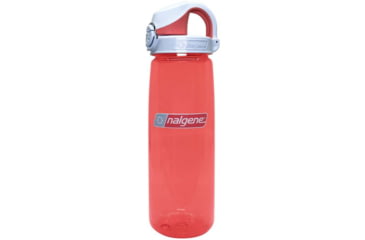 Image of Nalgene On-The-Fly Lock-Top Sustain Bottle, 24 oz, Coral with Frost Coral Cap, 24oz, 5565-2124