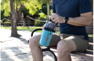 Image of Nalgene Wide Mouth Bottle Sleeve, 32 oz, Capri Teal, 32oz, 2355-0022