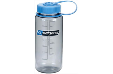 Image of Nalgene Wide Mouth On The Fly Sustain Water Bottle, 16 oz, Gray, 16oz, 2020-2916