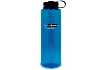Image of Nalgene Wide Mouth Sustain Silo Bottle, 48oz, Blue, 48oz, 2020-0248