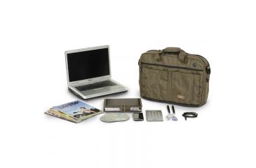 Image of Naneu Military Tech MT13 Slim Messenger Laptop Case, Olive M13002