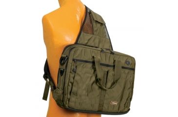 Image of Naneu Military Tech MT13 Slim Messenger Laptop Case, Olive M13002