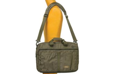 Image of Naneu Military Tech MT13 Slim Messenger Laptop Case, Olive M13002