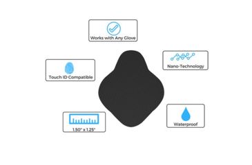 Image of Nanotips TAPS Touchscreen Sticker, Black, NAN-17899