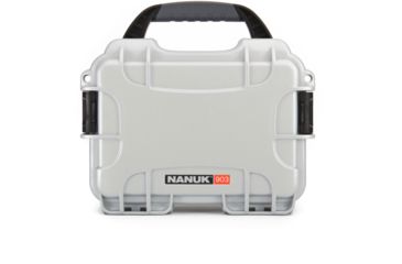Image of Nanuk 903 Hard Plastic Waterproof Case, Silver, 903S-010SV-0A0