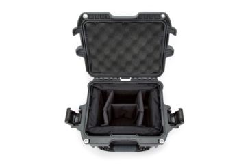 Image of Nanuk 908 Case with Padded Divider, Graphite, Small, 908S-020GP-0A0