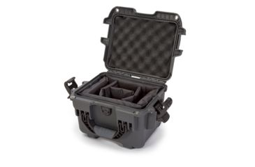 Image of Nanuk 908 Case with Padded Divider, Graphite, Small, 908S-020GP-0A0