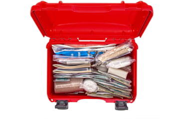 Image of Nanuk 909 Case Empty with First Aid Logo, Red, 909S-000RD-PA0-FSA01