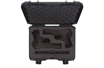 Image of Nanuk 910 2Up Classic Hard Gun Case, 14.3in, Black, Medium, 910S-080BK-0K0-18008