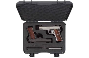 Image of Nanuk 910 2Up Classic Hard Gun Case, 14.3in, Graphite, Medium, 910S-080GP-0K0-18008
