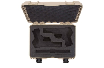 Image of Nanuk 910 2Up Classic Hard Gun Case, 14.3in, Tan, Medium, 910S-080TN-0K0-18008