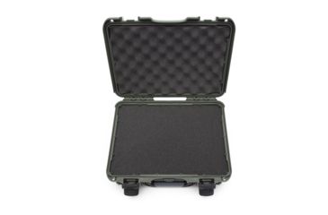 Image of Nanuk 910 Protective Hard Case, 14.3in, Waterproof, w/ Foam, Olive, 910S-010OL-0A0