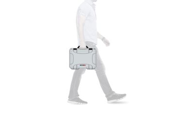 Image of Nanuk 910 Protective Hard Case, 14.3in, Waterproof, Silver, 910S-000SV-0A0