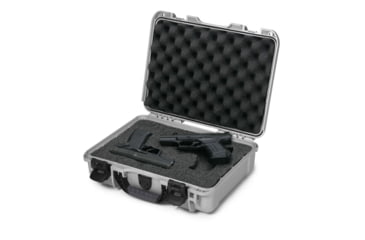 Image of Nanuk 910 Protective Hard Case, 14.3in, Waterproof, w/ Foam, Silver, 910S-010SV-0A0