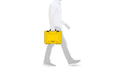 Image of Nanuk 910 Protective Hard Case, 14.3in, Waterproof, Yellow, 910S-000YL-0A0