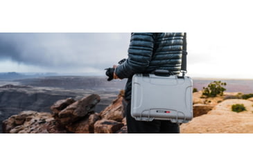 Image of Nanuk 910 Protective Hard Case, 14.3in, Waterproof, Silver, 910S-000SV-0A0