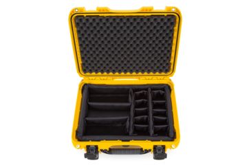 Image of Nanuk 923 Hard Case w/ Padded Divider, Yellow, 923S-021YL-0A0