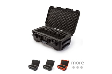 Image of Nanuk 935 6UP Hard Pistol Case, 22in, Black, Graphite, Olive, Orange, Silver, Yellow