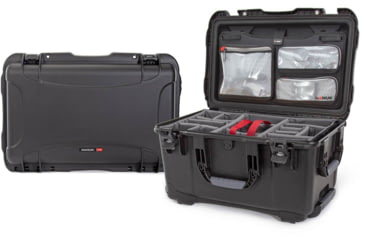 Image of Nanuk 938 Pro Photo Kit Case with Lid Organizer and Divider, Black, 938S-060BK-0A0