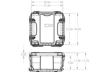 Image of Nanuk 968 Case with Foam Insert for 20UP Pistol, Black, 968S-080BK-0A0-20111