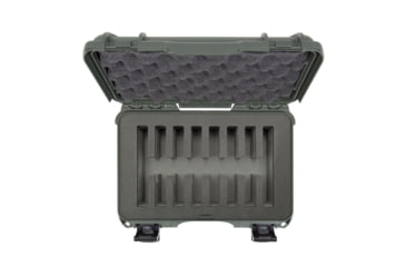 Image of Nanuk Case 909 w/foam insert for 8 Knives, Olive, Small, 909S-080OL-0A0-19327